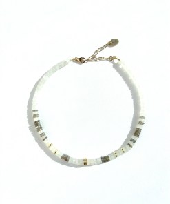 Gaia - Heishi Moonstone & Labradorite Necklace