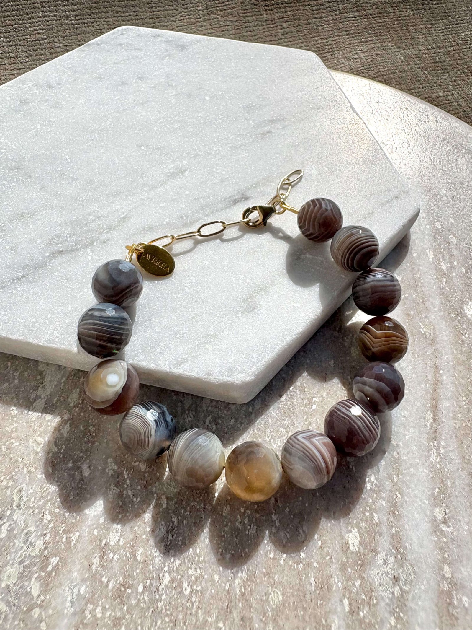 Monroe - Botswana Agate Bracelet - Image 3