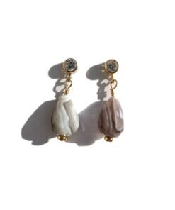 Sabine -  Botswana Agate Drop Earrings
