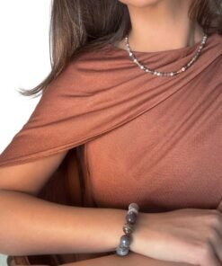 Alternative view of Inez - Botswana Agate Necklace
