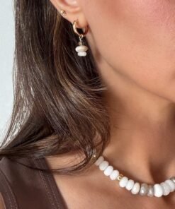 Alternative view of Azalea - Mystic Moonstone, Jade and Smokey Quartz Earrings